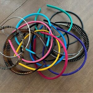 16 Plastic Headbands